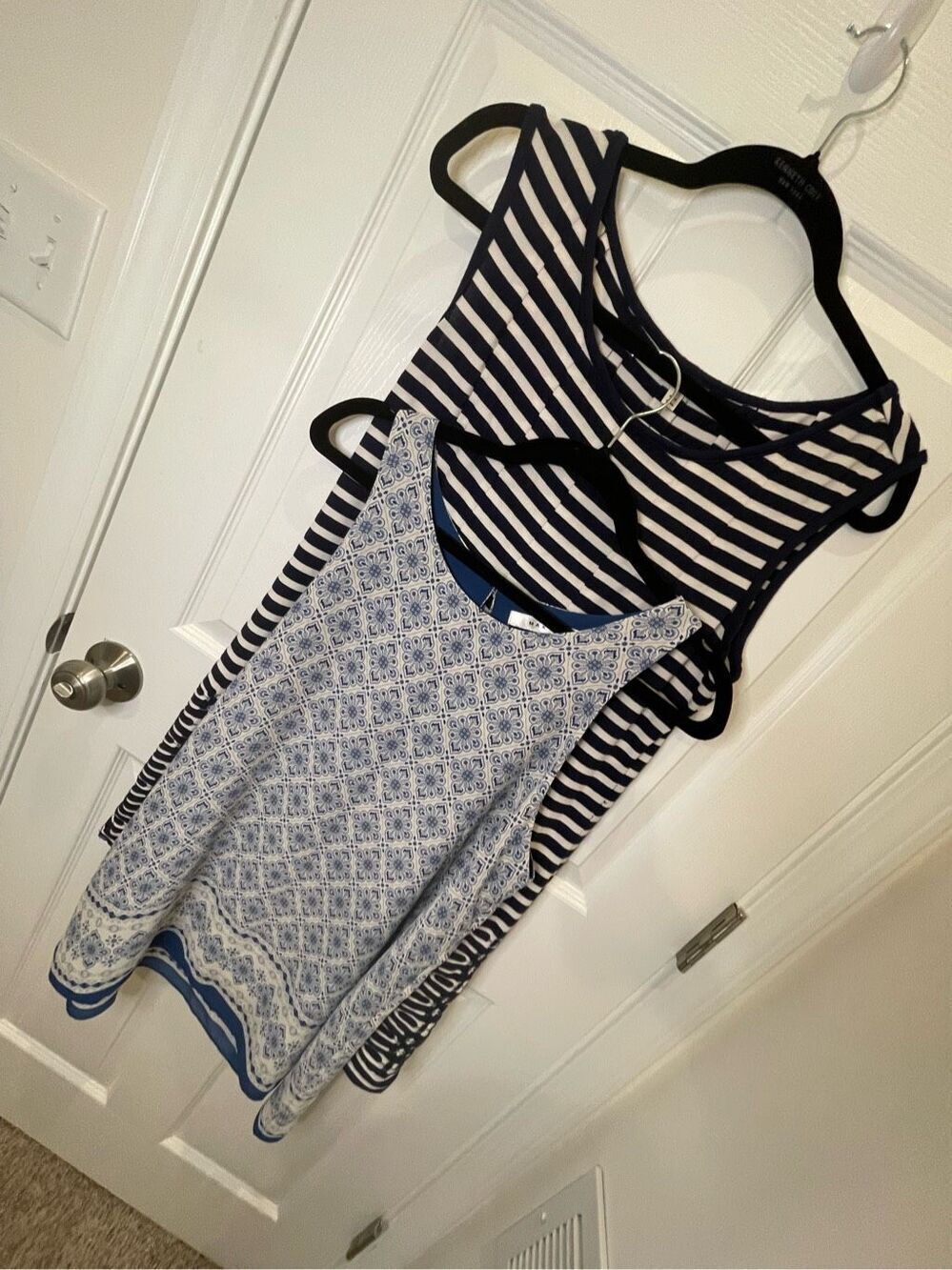 Max Studio lot bundle size large sleeveless dress & sleeveless shirt dress